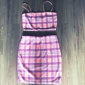 Two Piece Checkered Set